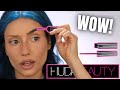 HUDA BEAUTY BOMB BROWS FULL N FLUFFY FIBER GEL REVIEW & SWATCHES |