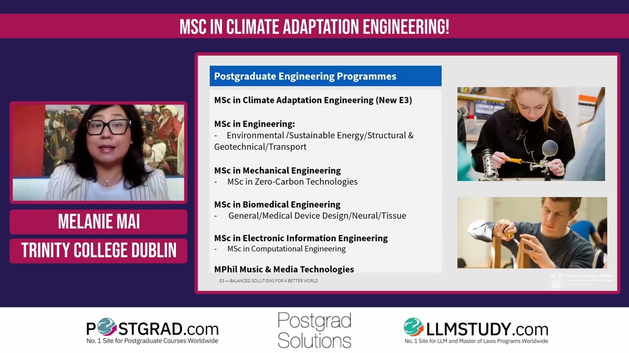 MSc in Climate Adaptation Engineering with Trinity College Dublin