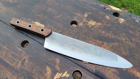 knife making....farriers rasp chefs knife
