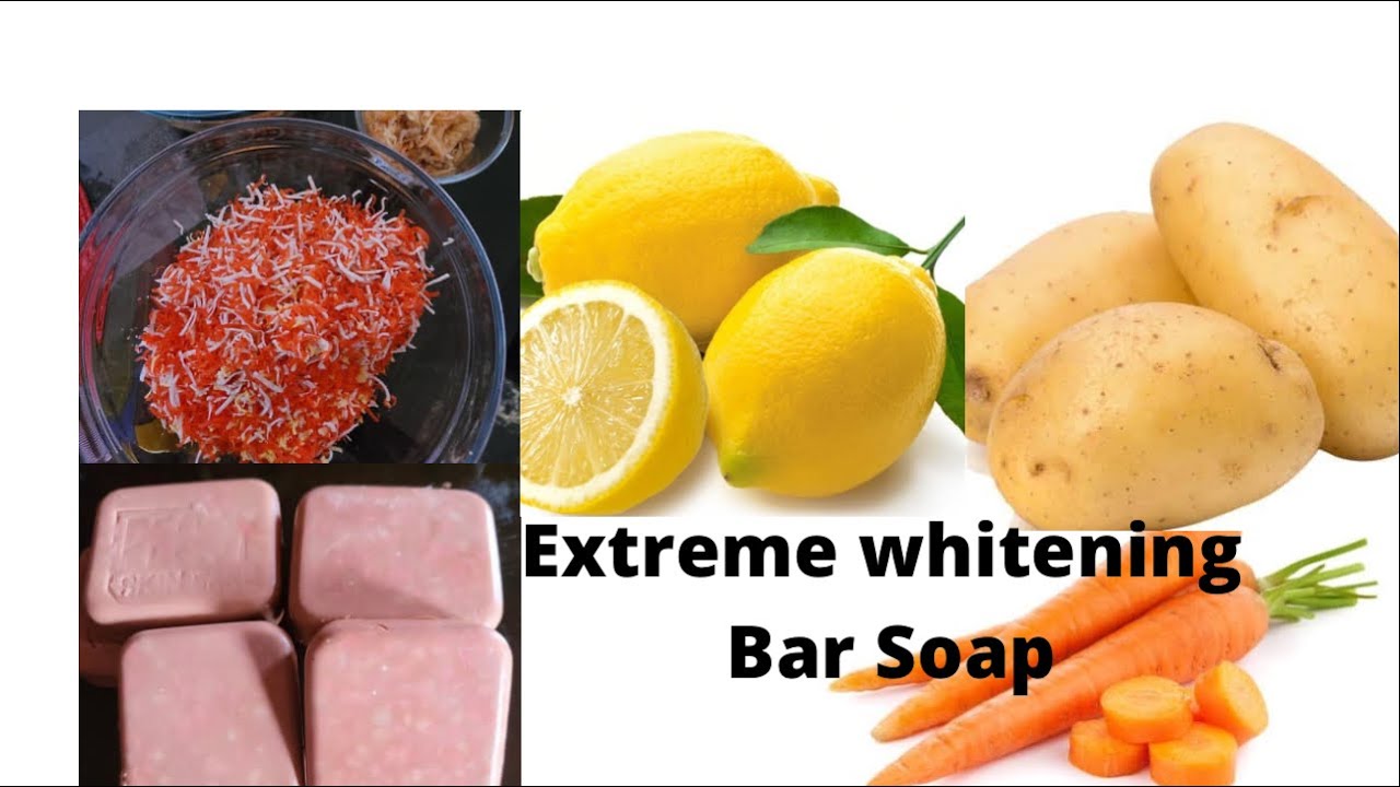 DIY Fast Whitening Bar Soap/ Tutorial on Skin Whitening Soap/ Extra