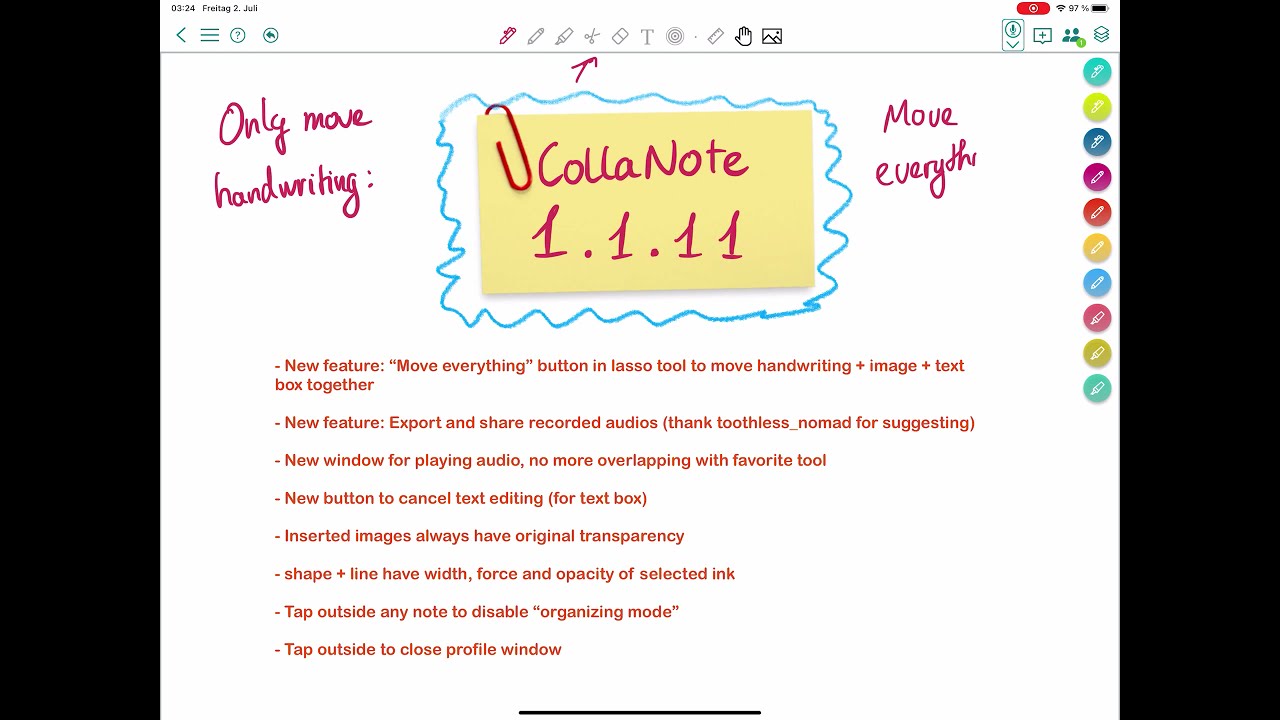 CollaNote 1.1.11 New Features - YouTube