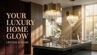 The Summer Glow | Using Crystal and Brass Accents to Brighten Your Luxury Interiors