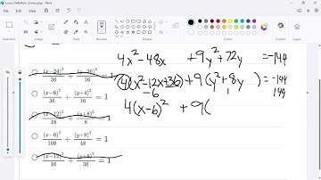 Precalculus Onramps Review 16 - Conic General to Standard Form