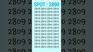 Locate 2890 in 5 seconds #trending #iq #iqtest #shorts