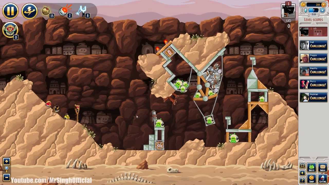 Angry Birds Star Wars - Facebook Tournament Week 27 Level 3 Walkthrough Highscore Star Wars Week 27
