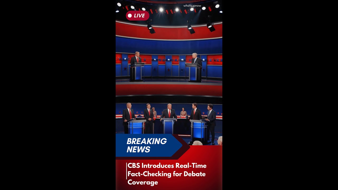 CBS Introduces Real-Time Fact-Checking for Debate Coverage #CBSNews # ...