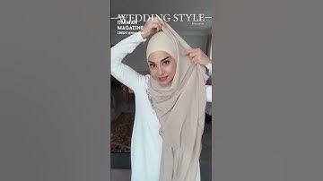 Wedding Hijab Style Tutorial | Easy Style | Ummah Magazine #shorts #hijabstyle #hijabtutorial