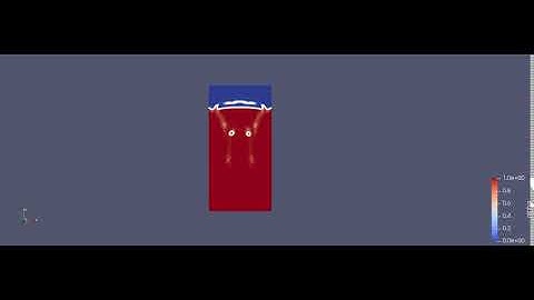 Rising Bubble (VOF method)