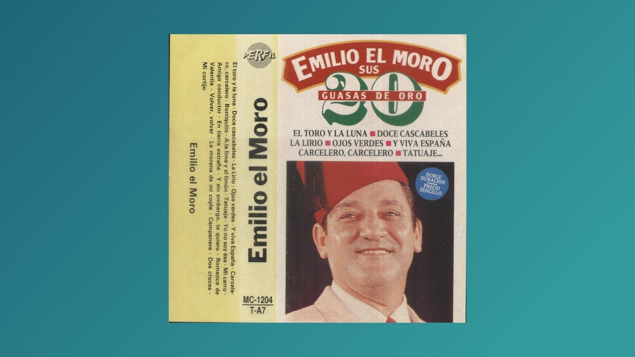 EMILIO EL MORO   sus 20 guasas de oro - 1984 - Cassette Completo