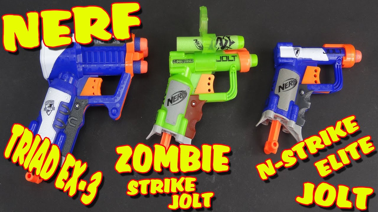 Nerf Gun Jolt and Zombiestrike 
