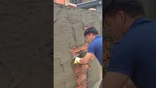 Download Lagu Teknik super cepat meratakan semen basah ke dinding menggunakan alat #shorts MP3