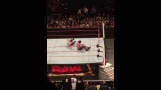 Dean Ambrose and John Cena vs Seth Rollins and Chris Jericho Raw 8/15/2016 (Raw vs Smackdown)