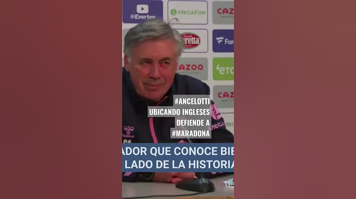 Carlo Ancelotti rendido a los pies de Maradona deja en silencio a periodistas ingleses.. #diego