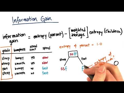 Information Gain Calculation Part 2 - Intro to Machine Learning