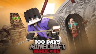 I Survived 100 Days in ATTACK ON TITAN in Minecraft