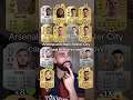 Haaland and CHERKI Manchester City vs Arsenal card in fifa
