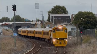 DC 4818 with East &amp; West Rail Tour D062 (GVR) passing Lake road bridge Hamilton East Coat Main Trunk