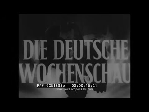 1941 "DIE DEUTSCHE WOCHENSCHAU" WWII GERMAN PROPAGANDA NEWSREEL MALTA U-BOAT ATTACKS GG51535b