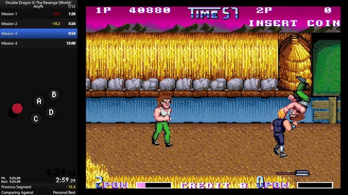 Double Dragon 2 The Revenge Arcade Gameplay Playthrough longplay 