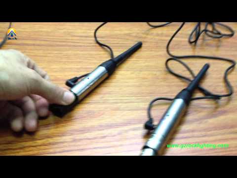 How to operate the wireless DMX transmitter & receiver