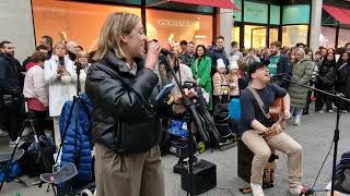 Street Performer Blew The Crowd Away With His Incredible Voice - Shallow Lady Gaga Allie Sherlock