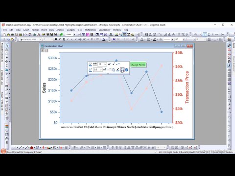 Mini Toolbar Additions for Graph Editing in Origin 2020b