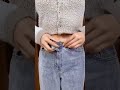 No Sewing Needed 👖 Waist Cinch Hack #shorts
