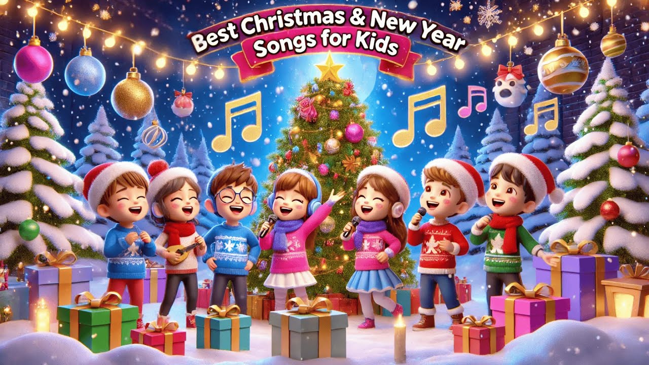 🎄 Best Christmas & New Year Songs for Kids 🎶 | Sing Along Fun! 🎅🎁 - YouTube