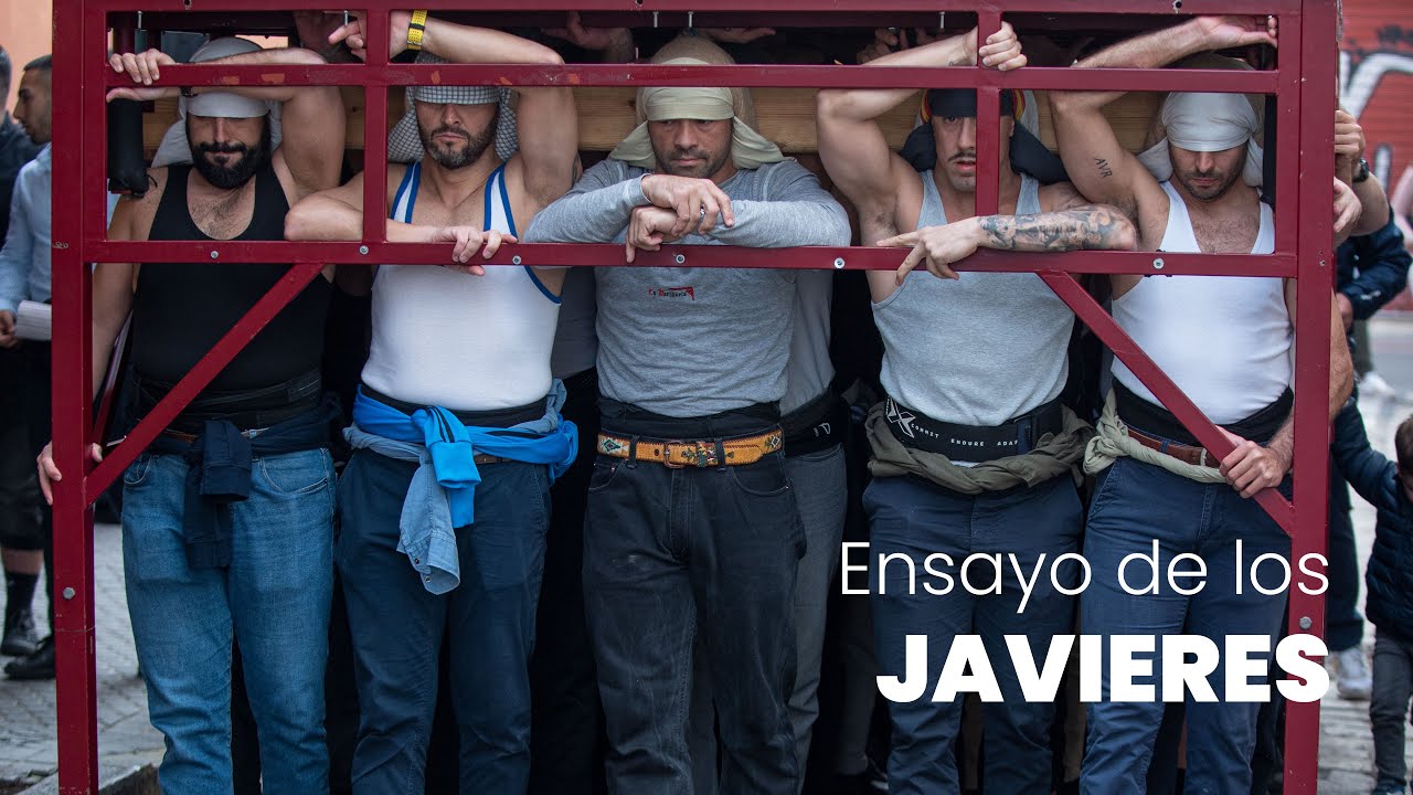 Ensayo de costaleros de los Javieres - 2024 - Costales Gorca