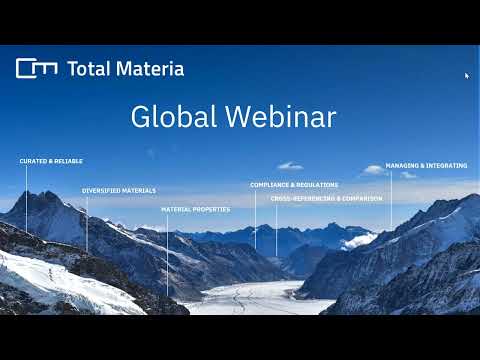 Total Materia   Resolving Material Challenges 13 July Webinar Recordings