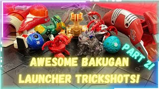 AWESOME BAKUGAN LAUNCHER TRICKSHOTS! (Part 2)