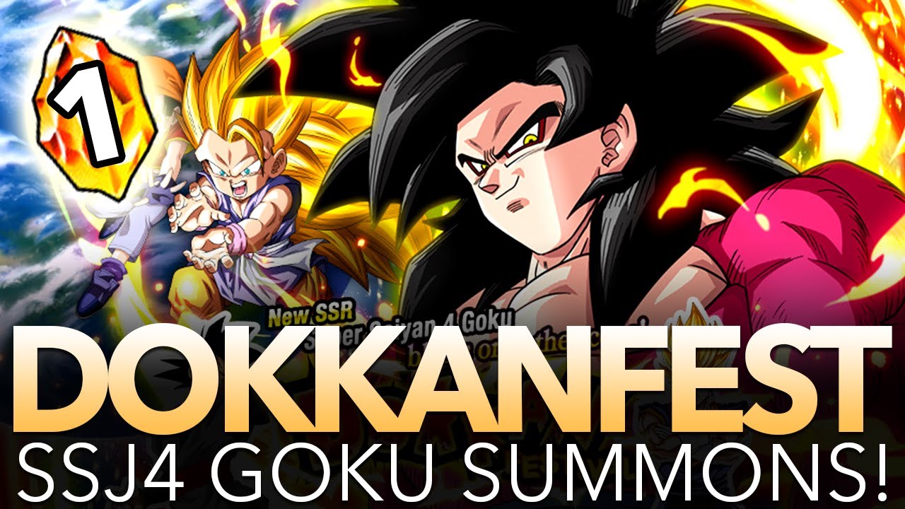 SSJ4 GOKU SUMMONS - PART 1! 4x MULTI-SUMMONS! (Dragon Ball Z: Dokkan Battle)