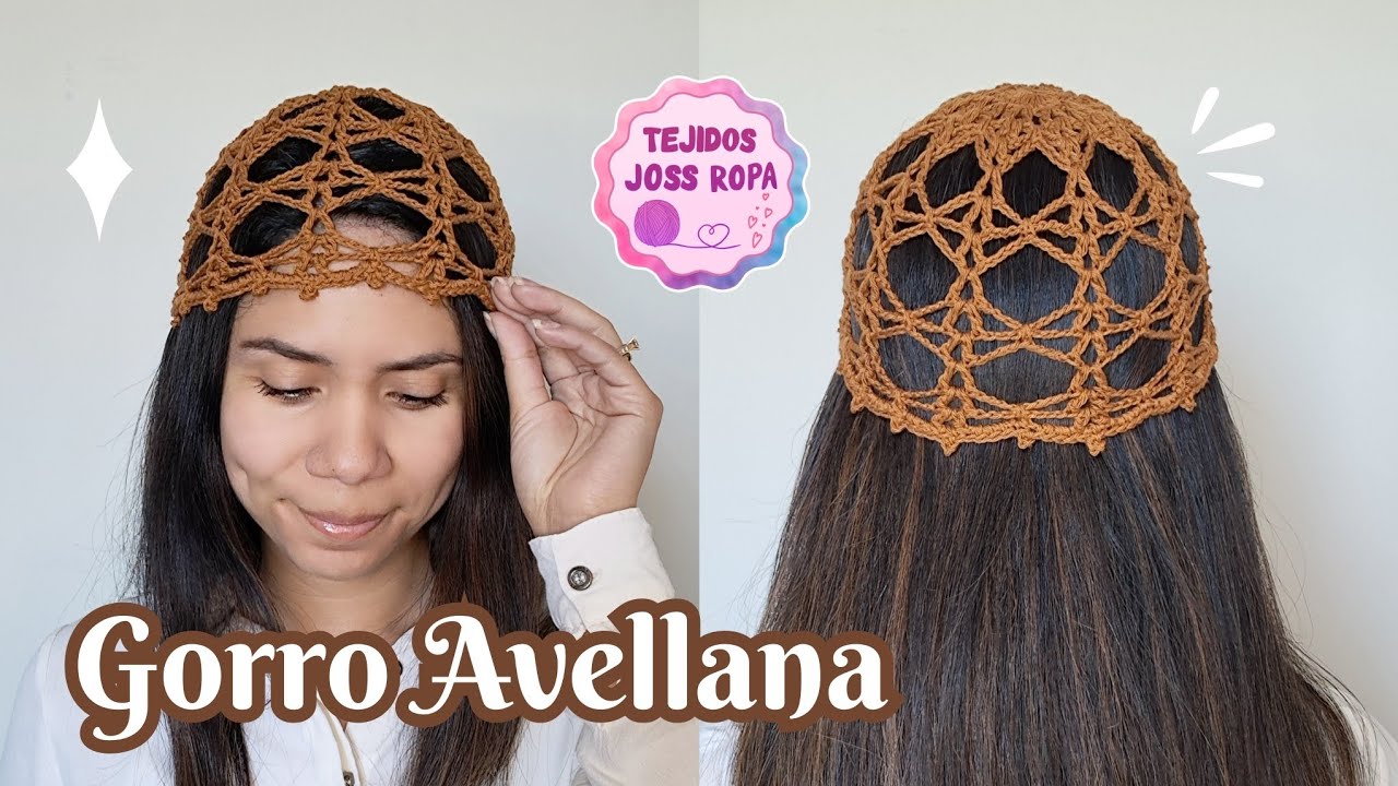 Gorro Avellana | Tejidos Joss Ropa | casquete mesh hat Beanie a crochet 