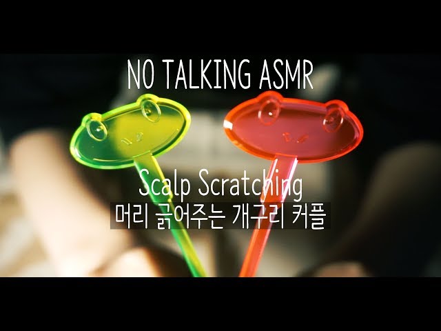 [NO TALKING ASMR] 머리 긁어주는 개구리 커플 | Scalp Scratching