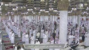 عشاء الخميس 24 رمضان 1442هـ . آواخر سورة {الذاريات} الشيخ: أحمد الحذيفي