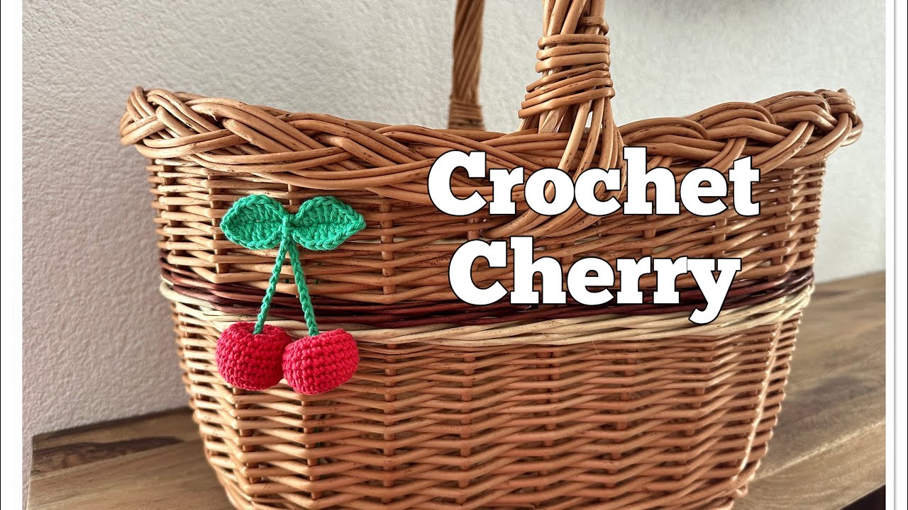 Cherry Crochet Tutorial, Kirsche Häkeln Anleitung