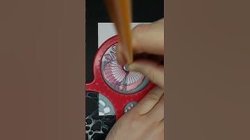 #Spirograph #Cyclex #Transition Pattern | Dark Red to Light Red | 28s