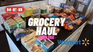 WEEKLY GROCERY HAUL | FAMILY OF 6 | WALMART & H-E-B | UNDER $150 | FREEBIES by Roots and Arrows 520 views 2 years ago 11 minutes, 57 seconds