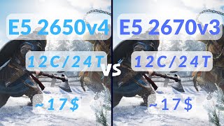 E5-2650v4 vs E5-2670v3