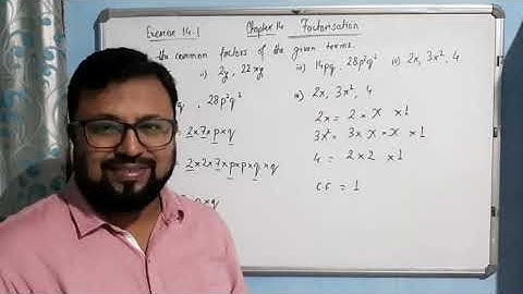 Class-8 Chapter-14 Factorisation/ Exercise 14.1/ Q.1 i), ii), iii) and iv)/ ncert.mp4