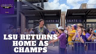 HIGHLIGHTS: LSU Baseball Returns Home after Winning the College World Series