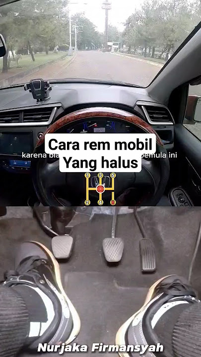 How to brake a car smoothly without sudden braking - Manual car driving tutorial #drivingtutorial