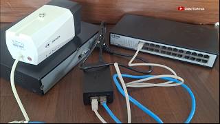 How to setup IP cameras using POE Injectors with non POE Switch