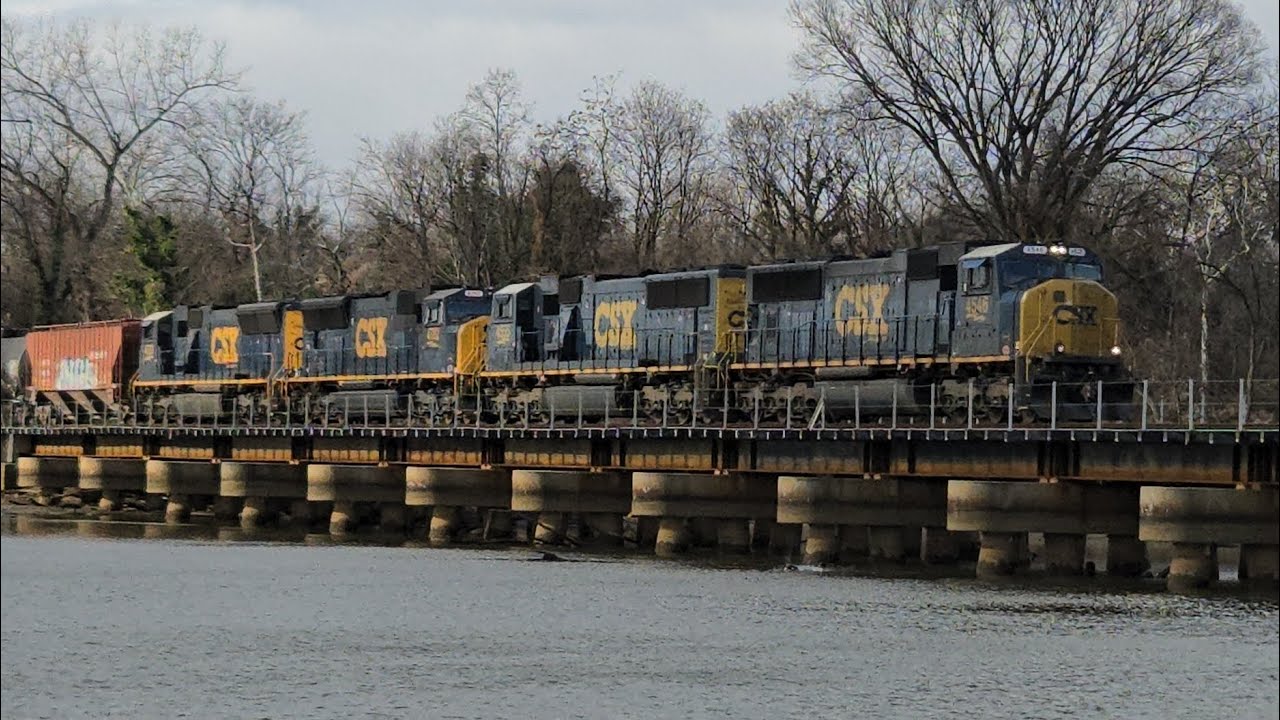MAC Madness!! Chasing CSX M416-29 Pulled by Four MAC Leaders Through the DC Area