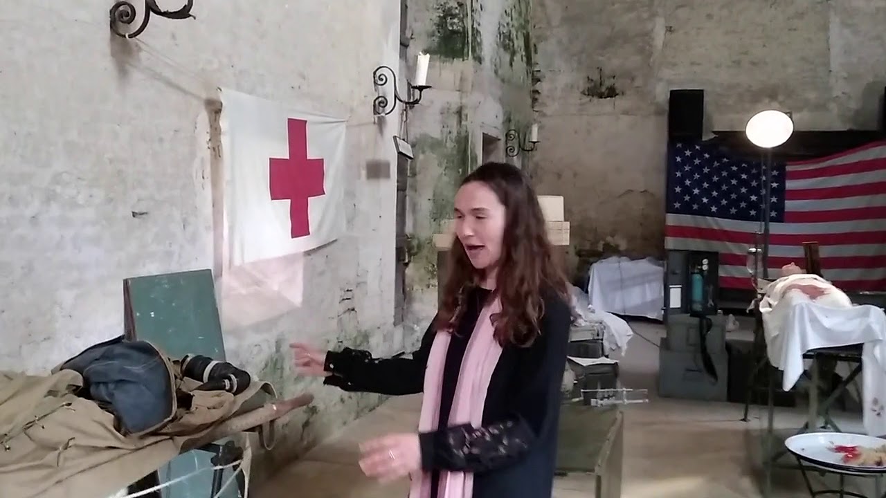 French Heritage Society Intern at the Abbaye de Longues in Normandy