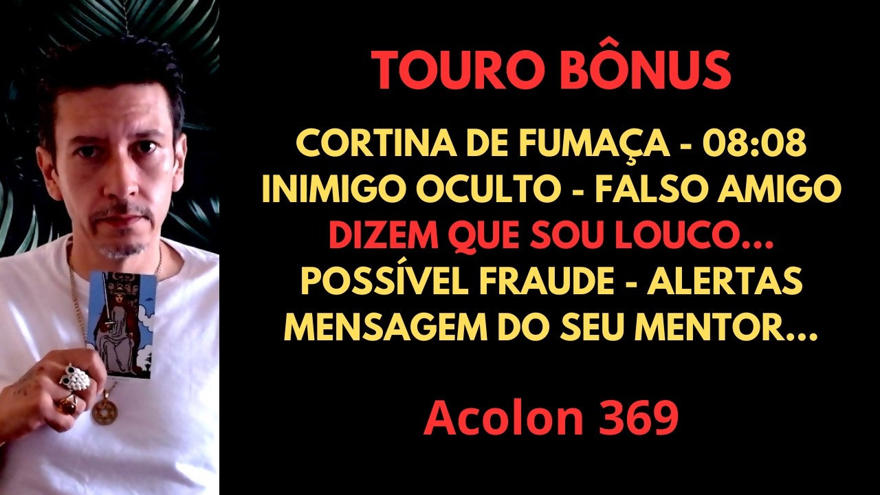 Touro Bônus - Inimigo oculto, 08:08 #baralhocigano #tarot #touro #signodetouro #magia #cartomancia
