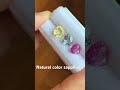 💛🤍🩷 #naturalgemstones #colorsapphire#sapphire#myanmar#gemstone