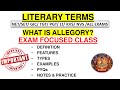 ALLEGORY in English Literature | Definition, Types, Features & Examples | NET SET LT PGT English