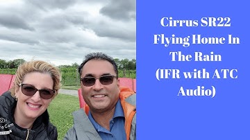 Cirrus SR22 Flying Home in the Rain (IFR with ATC Audio)