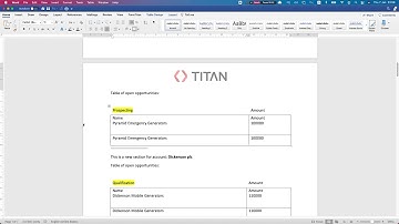 Reporting with Titan